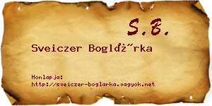 Sveiczer Boglárka névjegykártya