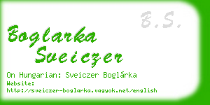 boglarka sveiczer business card